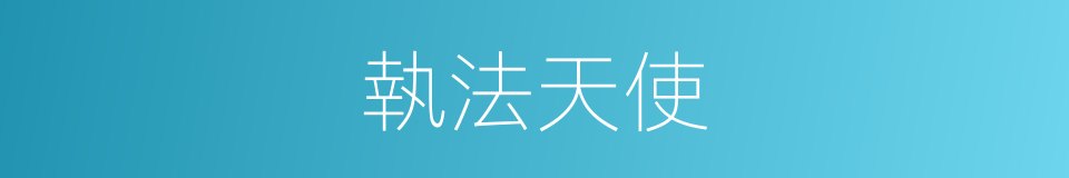 執法天使的同義詞
