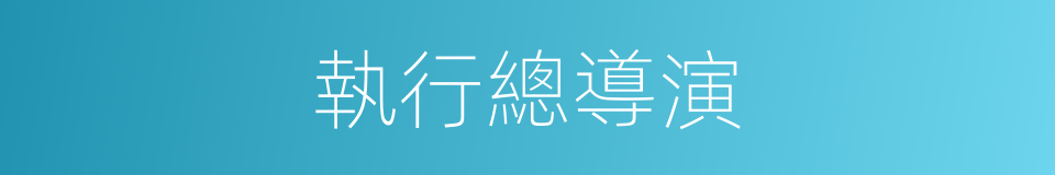 執行總導演的同義詞