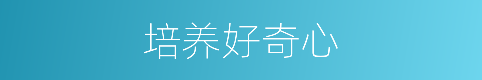 培养好奇心的同义词