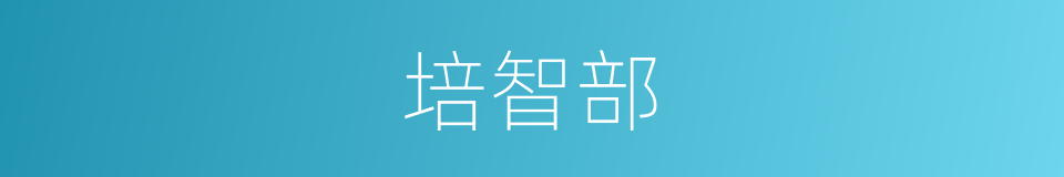 培智部的同义词