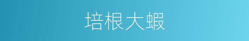 培根大蝦的同義詞