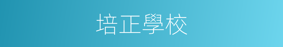 培正學校的同義詞