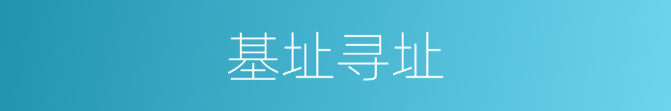 基址寻址的同义词