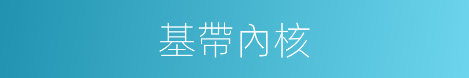 基帶內核的同義詞