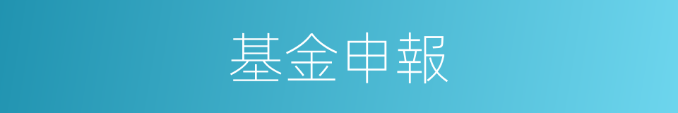 基金申報的同義詞