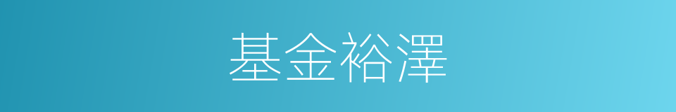 基金裕澤的同義詞