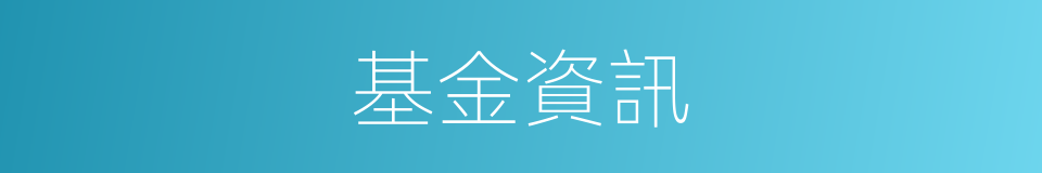 基金資訊的同義詞