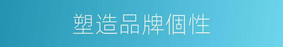 塑造品牌個性的同義詞