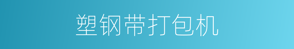 塑钢带打包机的同义词