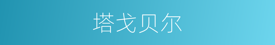 塔戈贝尔的同义词