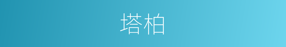 塔柏的同义词