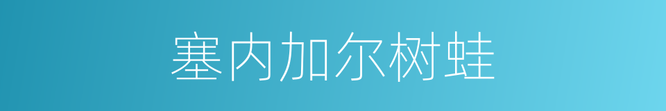 塞内加尔树蛙的同义词