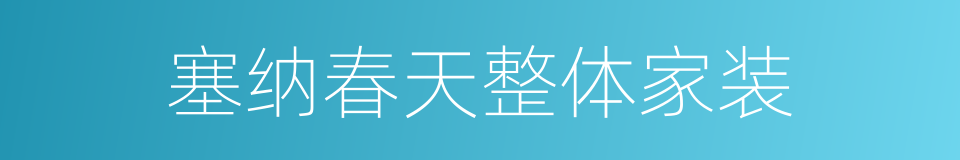 塞纳春天整体家装的同义词