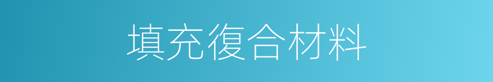 填充復合材料的同義詞