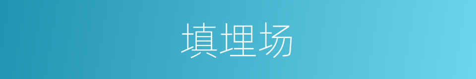 填埋场的同义词