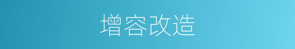 增容改造的同义词