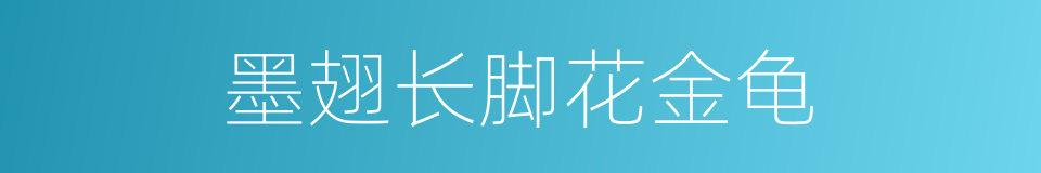 墨翅长脚花金龟的同义词