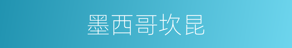 墨西哥坎昆的同义词