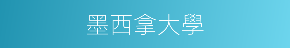 墨西拿大學的同義詞