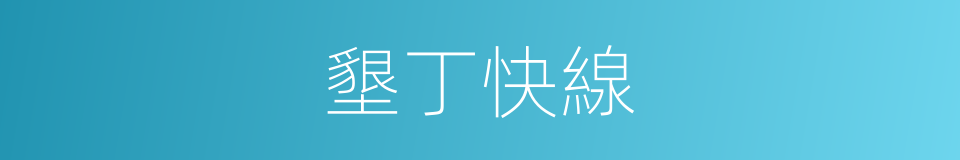墾丁快線的同義詞