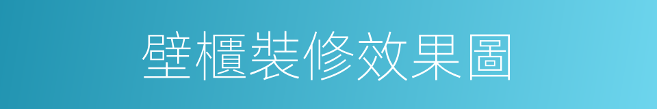 壁櫃裝修效果圖的同義詞