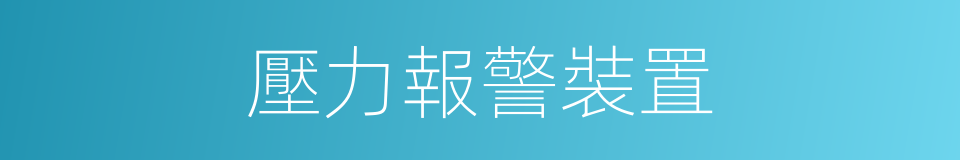 壓力報警裝置的同義詞