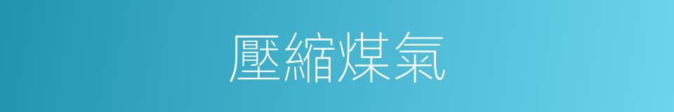 壓縮煤氣的同義詞