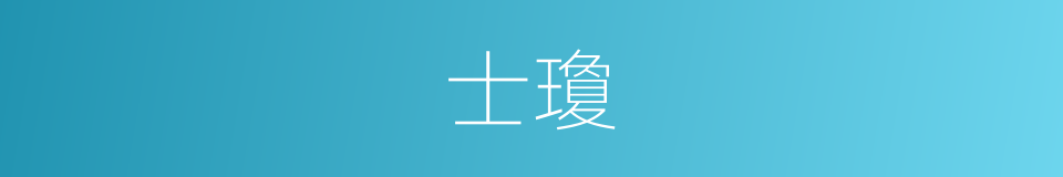 士瓊的同義詞
