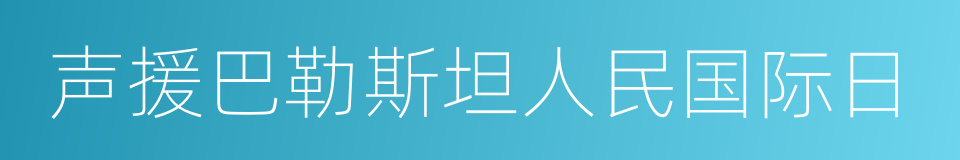 声援巴勒斯坦人民国际日的同义词