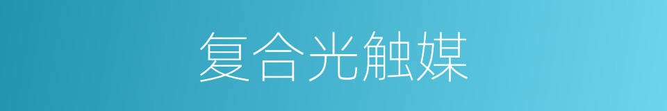 复合光触媒的同义词