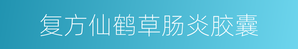 复方仙鹤草肠炎胶囊的同义词