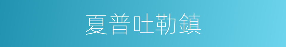 夏普吐勒鎮的同義詞
