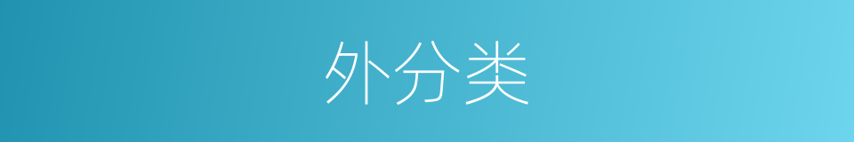 外分类的同义词