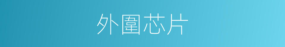 外圍芯片的同義詞