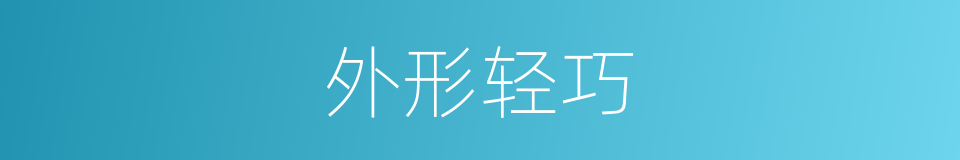 外形轻巧的同义词