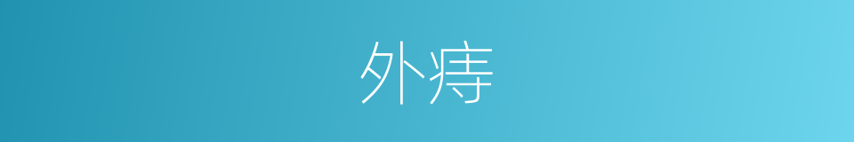 外痔的意思