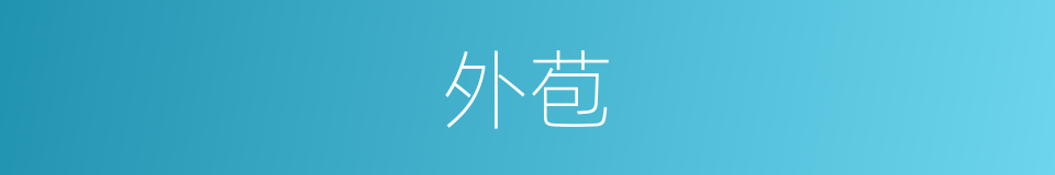 外苞的同义词