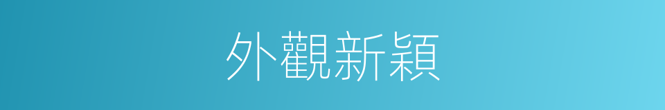 外觀新穎的同義詞