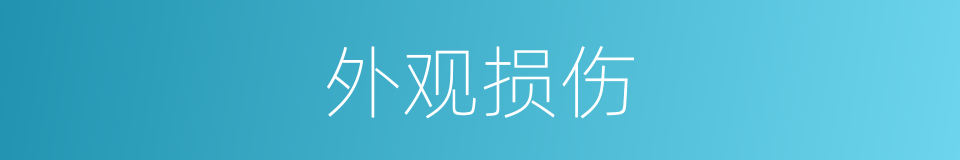 外观损伤的同义词
