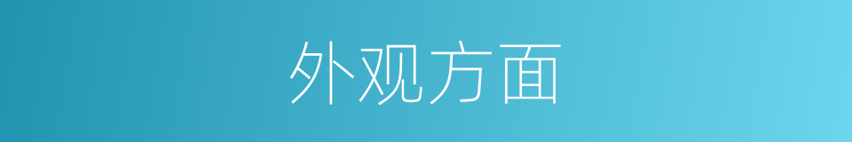 外观方面的同义词