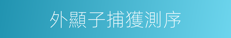 外顯子捕獲測序的同義詞