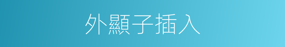 外顯子插入的同義詞