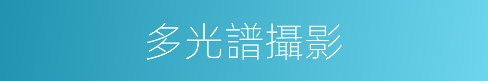 多光譜攝影的同義詞