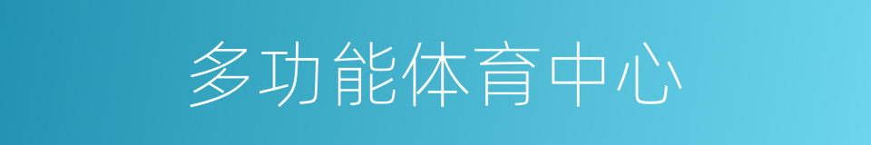 多功能体育中心的同义词