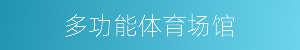 多功能体育场馆的同义词