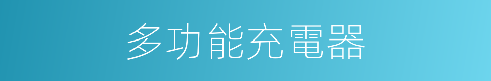 多功能充電器的同義詞