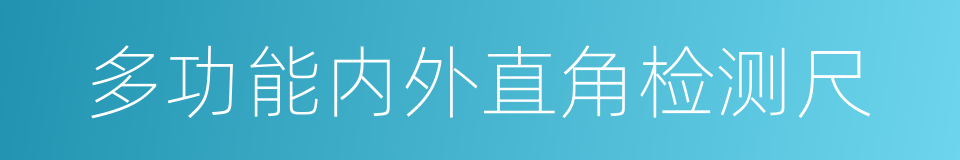 多功能内外直角检测尺的同义词