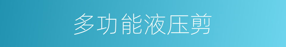 多功能液压剪的同义词