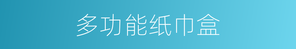 多功能纸巾盒的同义词