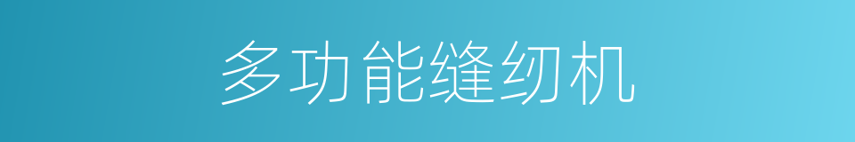 多功能缝纫机的同义词